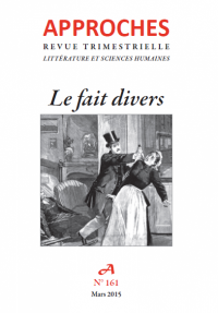 Couverture du numéro 161 sur "Le fait divers"