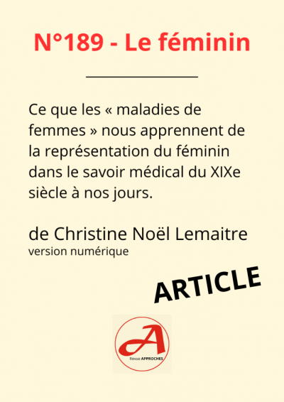 Approches 189 - Le féminin