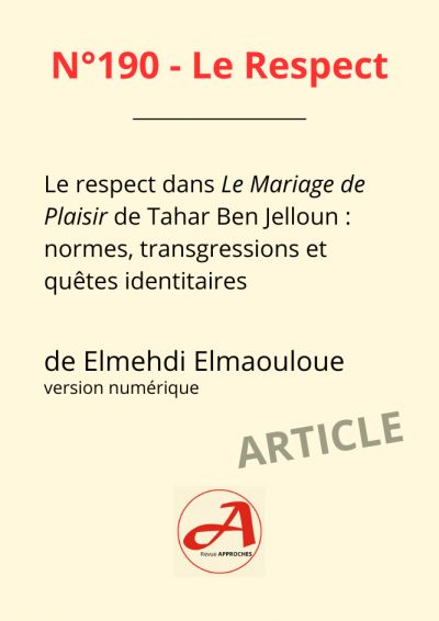 Le Respect - Article Elmehdi Elmaouloue  version numérique